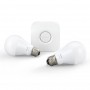 Elettronica e Elettricità PHILIPS HUE WHITE STARTER KIT E27 CON 1 BRIDGE E 2 LAMPADINE WHITE CONNESSE INCLUSE 9 W BIANCO