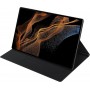 Home Samsung Book Cover Custodia a libro per Galaxy Tab S8 Ultra E S8 Ultra 5G Nero