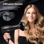 Cura della Persona Asciugacapelli Professionale YASHE HD-8009BF 2400 W asciugacapelli ionico con diffusore e ugello