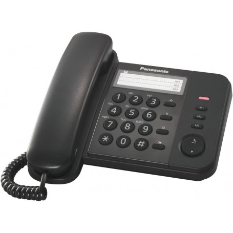 Telefoni fissi e Cordless PANASONIC KX-TS520EX TELEFONO FISSO NERO A FILO SCRIVANIA