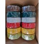 Outlet HELLERMANNTYTON NASTRO ISOLANTE IN PVC 25MM 25 METRI 12 PEZZI MULTICOLOR