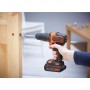 Ferramenta TRAPANO AVVITATORE BLACK+DECKER A BATTERIA CON PERCUSSIONE BCKSB04-QW 18Vx2 1,5 Ah Litio