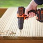Ferramenta TRAPANO AVVITATORE BLACK+DECKER A BATTERIA CON PERCUSSIONE BCKSB04-QW 18Vx2 1,5 Ah Litio