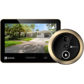 Sistemi di Sicurezza EZVIZ EP4 Spioncino WiFi 4K Schermo Batteria 7100mAh Riconoscimento Facciale AI