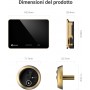 Sistemi di Sicurezza EZVIZ EP4 Spioncino WiFi 4K Schermo Batteria 7100mAh Riconoscimento Facciale AI