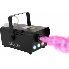 Outlet Macchina del fumo da 500 W LED Mini RGB telecomando serbatoio da 0.3L