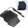 Tastiere e Mouse TASTIERA DA GIOCO A UNA MANO RGB RETROILLUMINATA 35 TASTI PUBG LOL WOW DOTA2