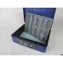 Ferramenta CASSETTA DI SICUREZZA PORTAVALORI 2 CHIAVI PORTA MONETE - 23X18X8 CM BLU