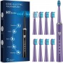 Cura della Persona SPAZZOLINO ELETTRICO PHYLIAN H7 CON 8 SPAZZOLE DI RICAMBIO VIOLA