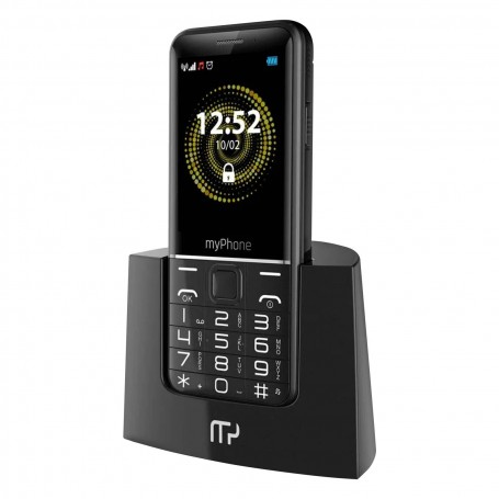 Home CELLULARE PER ANZIANI MYPHONE HALO Q TELEFONO SENIOR PULSANTE SOS DOCK DI RICARICA NERO
