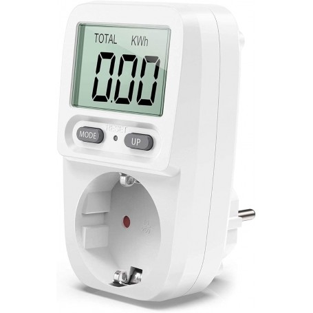 Elettronica e Elettricità MISURATORE COSTI ENERGETICI PRESA SCHERMO LCD PROTEZIONE DA SOVRACCARICO POTENZA MASSIMA 3680 W