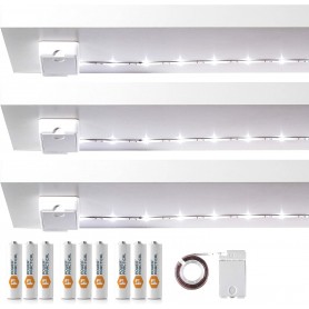 Elettronica e Elettricità STRISCE AL LED 1M POWER PRACTICAL LUMINOODLE CLICK PACCO DA 3 PEZZI BIANCO 5000K