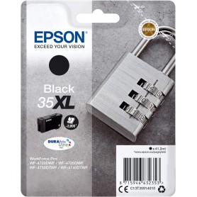 Cartucce EPSON INCHIOSTRO NERO SINGOLO DURABRITE ULTRA LUCCHETTO 35XL T3591 SCAD 12/2023