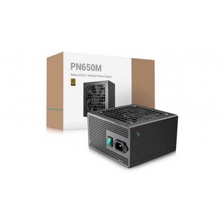 Alimentatori per Desktop Alimentatore per computer DeepCool PN650M Modulare 650W ATX 80Plus Gold Nero