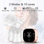 Infanzia Tiralatte elettrico ricaricabile doppio Bebebao BB-5020 2 modalità/10 livelli silenzioso per viaggi e casa