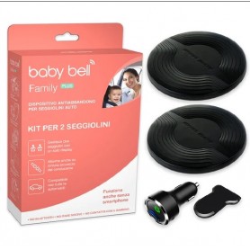Infanzia Dispositivo antiabbandono Baby Bell kit per due seggiolini Family PLUS