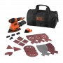 Elettroutensili LEVIGATRICE MULTIFUNZIONE 4IN1 Black+Decker BEW200LSA-QS con 21 accessori