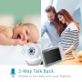 Infanzia Monitor Visualizzazione Quadrupla Moonybaby QuadView 60 con 2 telecamere e audio