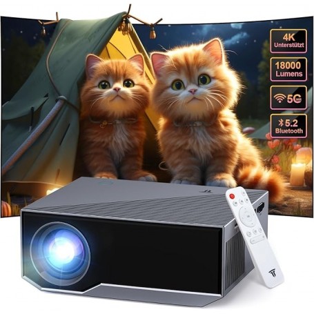 Televisori VIDEOPROIETTORE WIELIO GC05 FULL HD HDMI WIFI BLUETOOTH USB 1080P PORTATILE