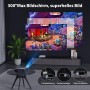 Televisori VIDEOPROIETTORE WIELIO GC05 FULL HD HDMI WIFI BLUETOOTH USB 1080P PORTATILE