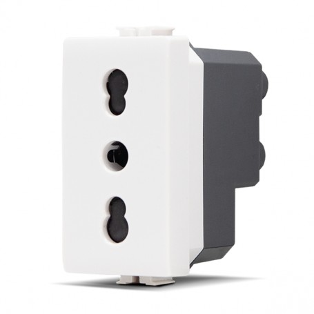 Elettronica e Elettricità PRESA BIPASSO MAPAM 16A-250V JOY BIANCO COMPATIBILE CON BTICINO MATIX