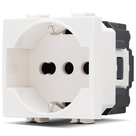 Elettronica e Elettricità PRESA SCHUKO MAPAM UNEL JOY BIANCO COMPATIBILE CON BTICINO MATIX