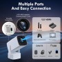 Monitor Video Proiettore SEPYMP F800 1080P WiFi 6 BT 5.2 Android 11 Bianco