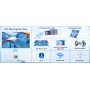 Monitor Video Proiettore SEPYMP F800 1080P WiFi 6 BT 5.2 Android 11 Bianco
