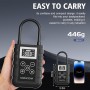 Accessori e Ricambi Auto Mini Compressore Aria Portatile a batteria 150PSI 4 Modalità con Lampada LED per Auto/Bici/Moto Nero