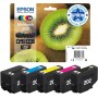 Cartucce CARTUCCIA EPSON 202 KIWI ORIGINALE MULTIPACK FORMATO STANDARD 5 COLORI