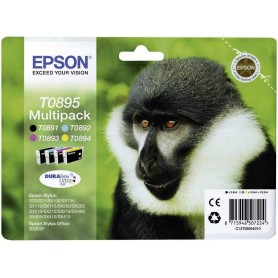 Cartucce CARTUCCIA EPSON T0895 SCIMMIA ORIGINALE MULTIPACK FORMATO STANDARD 4 COLORI