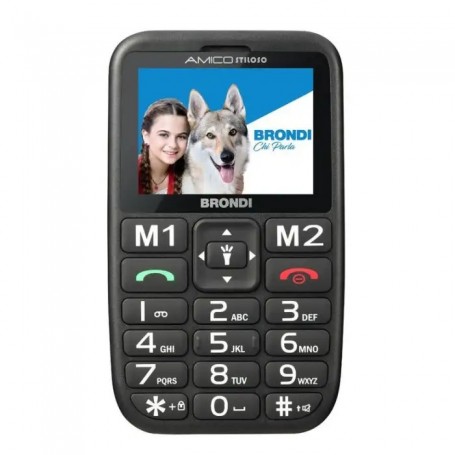 Cellulari e Smartphone CELLULARE BRONDI AMICO STILOSO DUAL SIM NERO