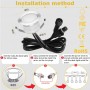 Elettronica e Elettricità FVTLED 20 pezzi RGB LED a incasso per pavimento IP67 impermeabile 12 V DC Ø30 mm 0.5W Terrazza Cuci...