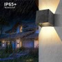 Elettronica e Elettricità Applique da parete LEDMO 12W EU791GN NERO 8 Pezzi per interni/esterni 1000Lumen