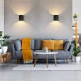 Elettronica e Elettricità Applique da parete LEDMO 12W EU791GN NERO 8 Pezzi per interni/esterni 1000Lumen