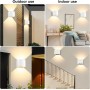 Elettronica e Elettricità Applique da parete Kingwei 12W EU792GN BIANCO 8 Pezzi per interni/esterni 1000Lumen