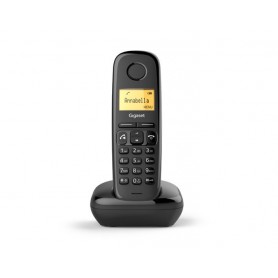 Telefoni fissi e Cordless TELEFONO CORDLESS GIGASET A270 CON AMPIO DISPLAY ILLUMINATO COLORE NERO