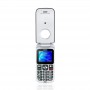 Cellulari e Smartphone CELLULARE BRONDI AMICO CLOCK GSM DUAL SIM FLIP TASTO SOS ARGENTO E NERO