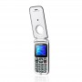 Cellulari e Smartphone CELLULARE BRONDI AMICO CLOCK GSM DUAL SIM FLIP TASTO SOS ARGENTO E NERO