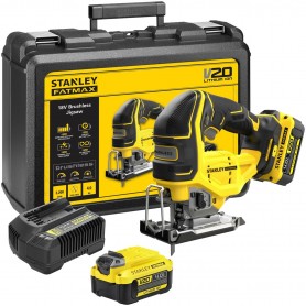 Ferramenta SEGHETTO ALTERNATIVO BRUSHLESS 18V STANLEY SFMCS650M2K-QW CON DUE BATTERIE CARICABATTERIE E VALIGETTA