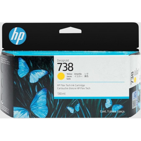 Cartucce HP 738 130-ML YELLOW DESIGNJET INK CARTRIDGE CARTUCCIA D'INCHIOSTRO GIALLA