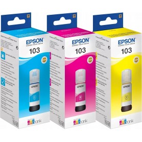 Cartucce EPSON FLACONE INCHIOSTRO ORIGINALE ECOTANK 103 MULTIPACK 3 COLORI