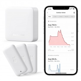 Offerte speciali TERMOMETRO WIFI IGROMETRO CONFEZIONE DA 3 CON HUB MINI IP65 INTERNO ESTERNO