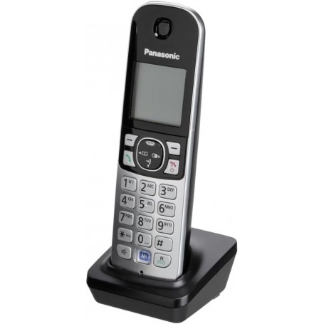 Home PANASONIC KX-TGA681 TELEFONO CORDLESS NERO CON BASE DI RICARICA